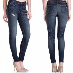 Rag & Bone Distressed Skinny Jeans in Sheffield Wash Size 27